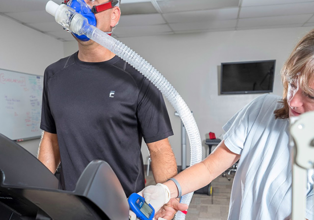 Male doing Lactate Threshold testing